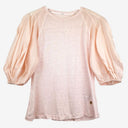 Second-Hand - Zimmermann Puff Sleeve Salmon Linen Blouse Size XS - SwapUp