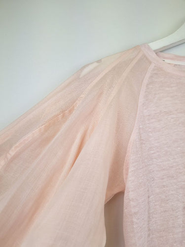 Second-Hand - Zimmermann Puff Sleeve Salmon Linen Blouse Size XS - SwapUp