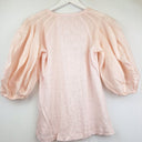 Second-Hand - Zimmermann Puff Sleeve Salmon Linen Blouse Size XS - SwapUp
