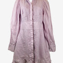 Second-Hand - Joslin Lavender Bud Linen Mini Dress Size 10 - SwapUp