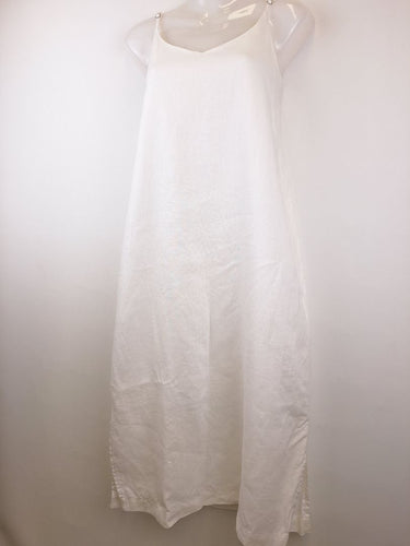 Second-Hand - Assembly Label Crisp Linen A Line Midi Dress Size 8 - SwapUp