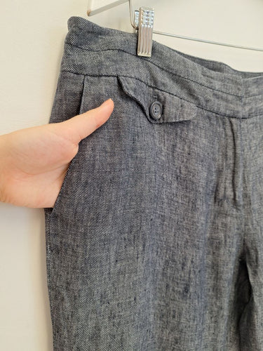 Second-Hand - David Lawrence Front Pocket Linen Pants Size 16 - SwapUp