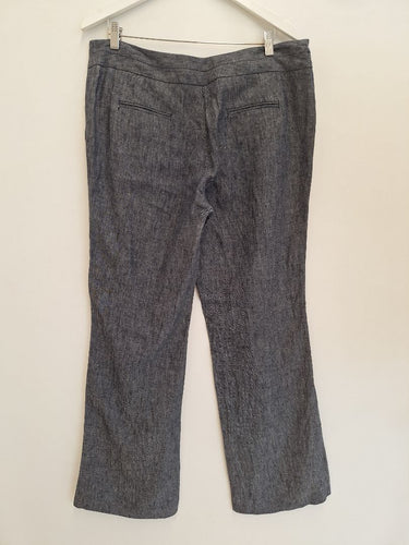 Second-Hand - David Lawrence Front Pocket Linen Pants Size 16 - SwapUp