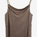 Second-Hand - Country Road Bronze Sparkle Cowl Neck Blouse Size XL - SwapUp