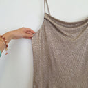 Second-Hand - Country Road Bronze Sparkle Cowl Neck Blouse Size XL - SwapUp