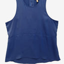 Second-Hand - Calvin Klein Sky Blue Satin Peplum Top Size L - SwapUp