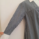 Second-Hand - Sportscraft Navy Stripe Wrap Shirt Dress Size 18 - SwapUp