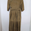 Second-Hand - Kowtow Olive Summer Wrap Dress Size M - SwapUp