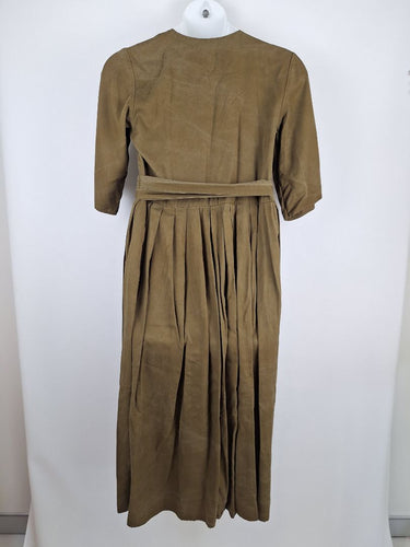 Second-Hand - Kowtow Olive Summer Wrap Dress Size M - SwapUp