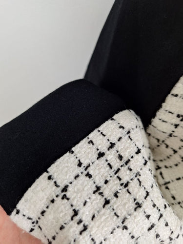 Second-Hand - White House Black Market Staple Tweed Tailored Office Midi Dress Size 12 - SwapUp