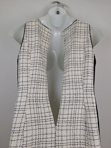 Second-Hand - White House Black Market Staple Tweed Tailored Office Midi Dress Size 12 - SwapUp