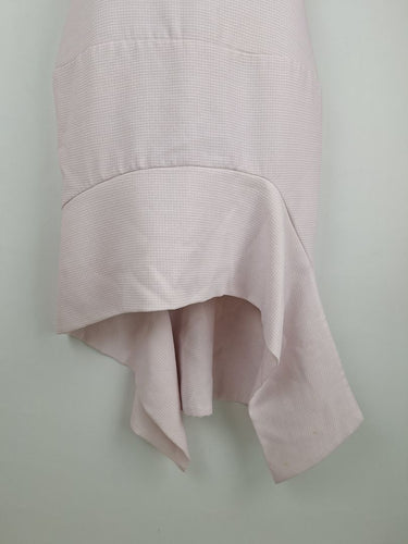 Second-Hand - By Johnny Structured Musk Hi-Low Midi Dress Size 12 - SwapUp