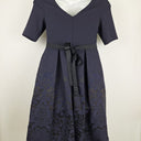 Second-Hand - Anthea Crawford Aubergine Jacquard Tailored Evening Midi Dress Size 10 - SwapUp