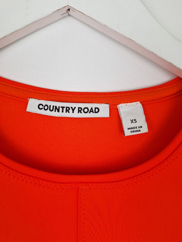 Second-Hand - Country Road Fluro A-Line Scuba Top Size XS - SwapUp