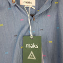 Second-Hand - meks Chambray Unisex branded Shirt Size 10 - SwapUp