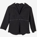 Second-Hand - Cue Tailored Open Collar Belt Top Size 14 - SwapUp