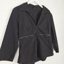 Second-Hand - Cue Tailored Open Collar Belt Top Size 14 - SwapUp