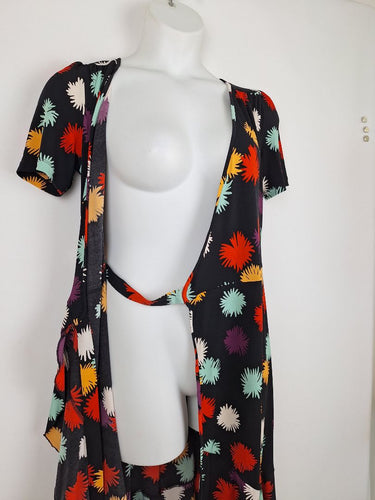Second-Hand - Leona Edmiston Chic Summer Time Wrap Midi Dress Size 12 - SwapUp
