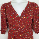 Second-Hand - Leona Edmiston Maroon Star Light Sophisticated Dress Size 12 - SwapUp