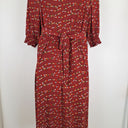 Second-Hand - Leona Edmiston Maroon Star Light Sophisticated Dress Size 12 - SwapUp
