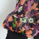 Second-Hand - Leona Edmiston Floral Puff Sleeved Bodycon Mini Dress Size 12 - SwapUp