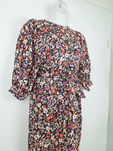 Second-Hand - Witchery Casual Linen Spring Flowers Mini Dress Size 10 - SwapUp