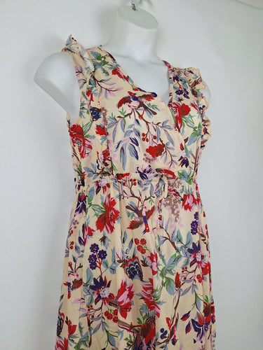 Second-Hand - Lollys Laundry Samo Floral Print Midi Dress Size M - SwapUp