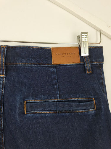 Second-Hand - Sportscraft Dark Wash Boot Cut Jeans Size 10 - SwapUp