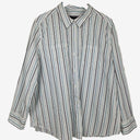 Second-Hand - David Lawrence Essential Shades of Blue Striped Shirt Size 12 - SwapUp