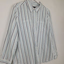 Second-Hand - David Lawrence Essential Shades of Blue Striped Shirt Size 12 - SwapUp