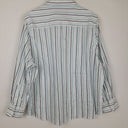 Second-Hand - David Lawrence Essential Shades of Blue Striped Shirt Size 12 - SwapUp