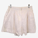 Second-Hand - Nude Lucy Capsule Crisp Thilda Linen Pleated Shorts Size M - SwapUp