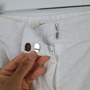 Second-Hand - Nude Lucy Capsule Crisp Thilda Linen Pleated Shorts Size M - SwapUp