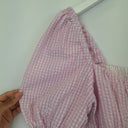 Second-Hand - Ownley Pretty In Pink Gingham Olive Top Size S - SwapUp