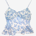 Second-Hand - For Love & Lemons Oliver Floral Tie Back Corset Top Size M - SwapUp