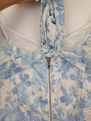 Second-Hand - For Love & Lemons Oliver Floral Tie Back Corset Top Size M - SwapUp
