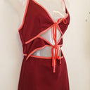 Second-Hand - Misha Ramira Burgundy Cut Out Maxi Dress Size M - SwapUp