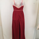 Second-Hand - Misha Ramira Burgundy Cut Out Maxi Dress Size M - SwapUp