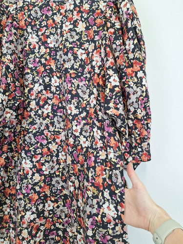Second-Hand - Witchery Casual Linen Spring Flowers Mini Dress Size 10 - SwapUp