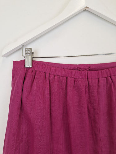 Second-Hand - Adorne Magenta Albany Straight Midi Skirt Size 10 - SwapUp