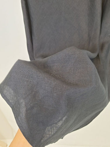Second-Hand - Assorted Brands Classic Bias Cut Linen Midi Skirt Size 14 - SwapUp