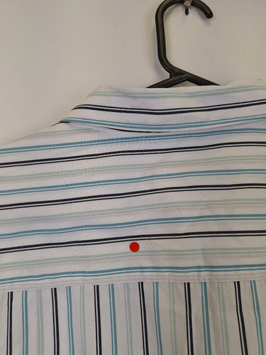 Second-Hand - David Lawrence Essential Shades of Blue Striped Shirt Size 12 - SwapUp