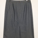Second-Hand - Country Road Light Grey Denim Look Pencil Skirt Size 12 - SwapUp