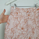 Second-Hand - Keepsake Baby Pink Entrance Jacquard Floral Pants Size XS - SwapUp
