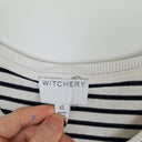Second-Hand - Witchery Essential Striped V Neck Top Size XS - SwapUp