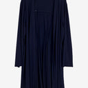 Second-Hand - Nina Leonard Everyday Navy Draped Front Cardigan Size 3X - SwapUp