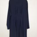 Second-Hand - Nina Leonard Everyday Navy Draped Front Cardigan Size 3X - SwapUp