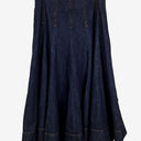 Second-Hand - Commonry Deep Indigo Denim Contrast Stitch Skirt Size 10 - SwapUp