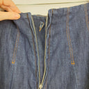Second-Hand - Commonry Deep Indigo Denim Contrast Stitch Skirt Size 10 - SwapUp