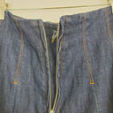 Second-Hand - Commonry Deep Indigo Denim Contrast Stitch Skirt Size 10 - SwapUp